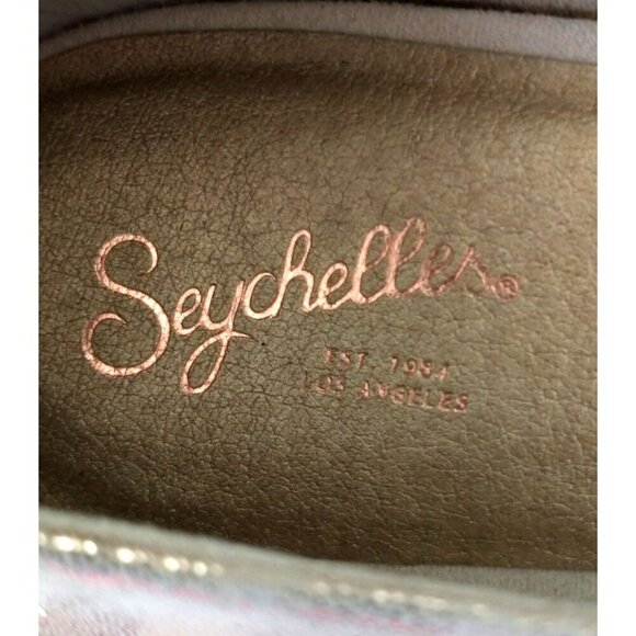 Seychelles Womens Downstage Pointed Toe Ballet Flat Leather Beige Metallic - 10M - Picture 6 of 8